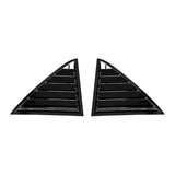 2PCS Fit for Chrysler 300C Sedan 2011-2021 Car Rear Window Quarter Louver Cover Exterior Side Vent Shutter Trim Scoop Accessories(Gloss Black)