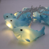 NIWWIN 1.8M 10 LED Children's Room Animal Cute Warm Shark LED String Lights for Holiday Lights Wall Window Tree Decorative Lights Party Yard& Garden Kids Bedroom Living-Room Dorm Decor (Shark)