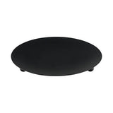 Hosley Black Iron Pillar Candle Holder Plates – 7-Inch Decorative Round Trays for Pillar Candles – Ideal for Weddings, Special Occasions, Home Décor, and Pedestal Displays