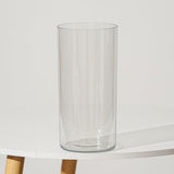 Flower Vase Acrylic Cylinder,7.86" Tall Clear Vase for Centerpieces,Wedding Decorative,Home Décor, Non Breakable Plastic, 3.94" x 7.86" Tall Round - Clear