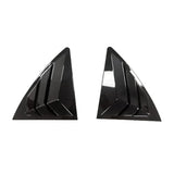 Compatible with Toyota Corolla 2007-2013 Car Rear Window Louver Cover Exterior Side Vent ABS Exterior Accessories(Gloss Black)