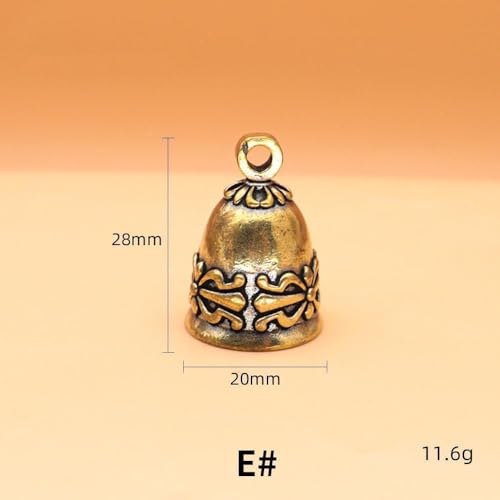 5pcs/Set Mini Antique Bell China's Mini Brass Copper Sculpture Pray Buddha Fengshui Bell Invitation Buddhism Chinese Bells Home Decor