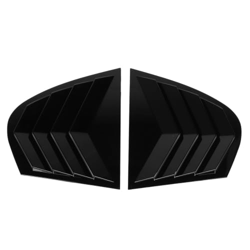 2X Rear Side Rear Side Vent Window Cover Fit for BMW 5 Series E60 2004-2010 Lover Shutter Exterior Modification Accessory(Glossy Black)