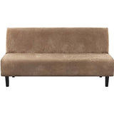 H.VERSAILTEX 3 Piece Sofa Cushion Covers Bundle Armless Futon Cover, Camel
