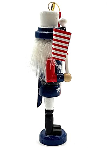 Kurt S. Adler American Flag Nutcracker Christmas Tree Ornament C6197 New