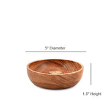 Samhita Acacia Wood Round Incense Stick Holder,Incense Burner, Ash Cather and Aromatherapy Ornament Home Décor (5" x 5" x 1.5")