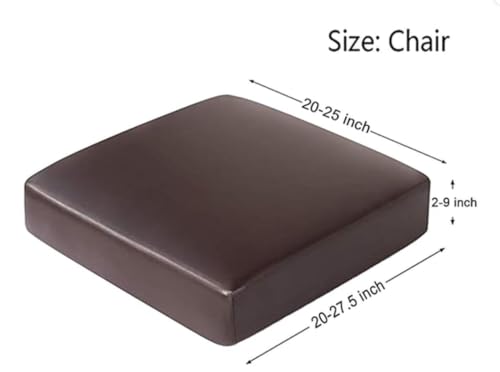 PU Leather Couch Cushion Covers Slipcover Indoor and Outdoor Waterproof Sofa Cushion Protector Covers for Living Room Individual Pets Sofa Cushions