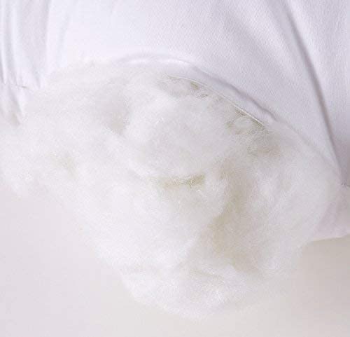 Throw Pillow Inserts, 20x20 Inch Decorative for Sofa, Bed and Chair, Cotton Cover, Set of 2, White