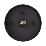 Amazon Basics Classic 12" Round Wall Clock, Easy to Read, Silent Non Ticking, Battery Operated, Black