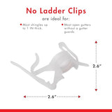 No Ladder 25 Count Clear Gutter and Shingle Clips by Dyno Seasonal Solutions - Each Box Decorates Up to 50'