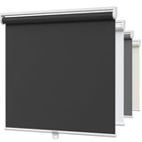 MYshade Blackout Cordless Roller Shades, Room Darkening Free-Stop Roll Up Blinds for Windows, Pull Down Blocking Blind for Home and Office, Easy to Install, 30" W X 72" H, Black