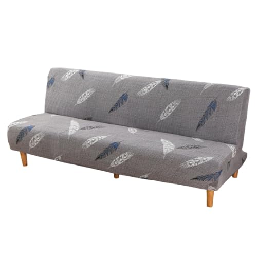 Foldable Sofa Bed Slipcover Armless Futon Stretch Couch Cover for Small Space