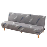 Foldable Sofa Bed Slipcover Armless Futon Stretch Couch Cover for Small Space