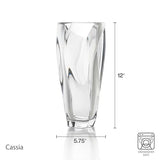 Mikasa Cassia Crystal Glass Vase, 12 Inch