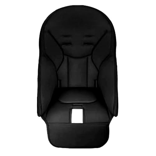 High Chair Cushion, Baby Dining Chair Seat Cover, Seat Cushion Breathable Pad, Foldable Baby Highchair Cover, Protects from Spills and Crumbs for Baoneo, Kosmic Jané, Siesta Zero3 (Black)