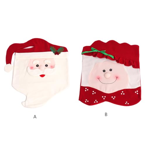 Santa Chair Christmas Decoration for Home Table Dinner Chair Back Banquet House Decor 2023 New Year Party Supplies