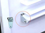 Hold Down Brackets 4pcs Metal Blind Brackets Bottom Rail Holder Replacements for Horizontal Blinds and Window Shades