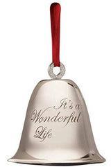 Its a Wonderful Life Bell Christmas Decoration Souvenir Keepsake Ornament in a Bedford Falls Gift Box
