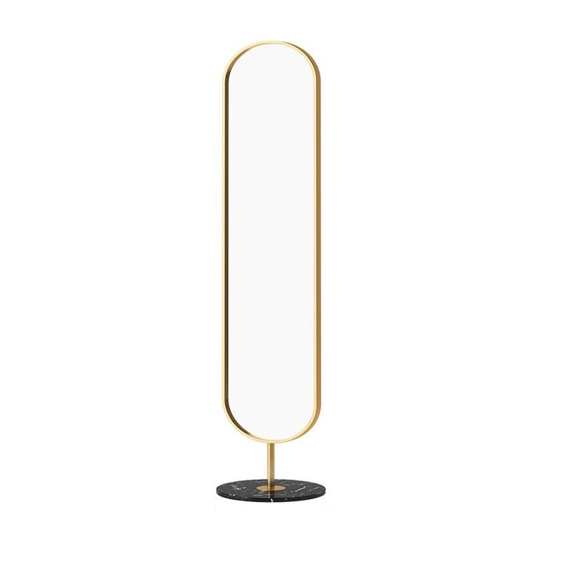 Decorative Floor-to-Ceiling Mirror for Home Bedroom Narrow-Edge Three-Dimensional Dressing Modern Simple Full-Length with Storage for Living Room(Gold)