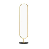 Decorative Floor-to-Ceiling Mirror for Home Bedroom Narrow-Edge Three-Dimensional Dressing Modern Simple Full-Length with Storage for Living Room(Gold)