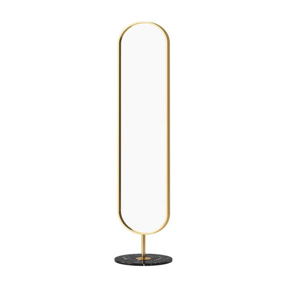Decorative Floor-to-Ceiling Mirror for Home Bedroom Narrow-Edge Three-Dimensional Dressing Modern Simple Full-Length with Storage for Living Room(Gold)