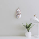 KOMI Sacred Heart of Mary Holy Water Font Resin Catholic Holy Water Font for Entrance Home Wall Hanging Religious Gifts