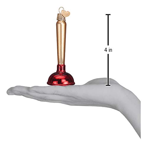 Old World Christmas Ornaments: Toilet Plunger Glass Blown Ornaments for Christmas Tree (32193)