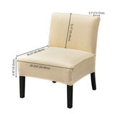 Removable Armless Sofa Sleeve Color Print Stretch Slipper Chair Slipcover for Home and Hotel Use Removable