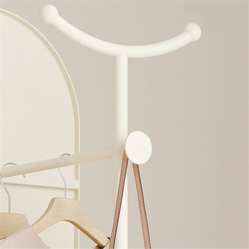 Floor Luxurious Floor-Standing Coat Rack, Dressing Mirror Movable Rotating Full-Length for Bedroom Mirror