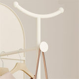 Decorative Luxurious Floor-Standing Coat Rack, Dressing Mirror Movable Rotating Full-Length for Bedroom for Living Room