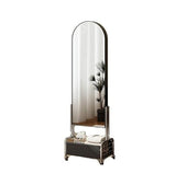 FKEE55UED Floor Home Floor-Length Dressing Mirror Luxurious Full-Length Bedroom Movable Integrated Coat Rack Mirror
