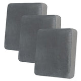 hyha Velvet Couch Cushion Covers, Soft Sofa Seat Covers for sectional 3 Cushion Couch Washable, Magic Sofa Slipcover with Elastic Bottom, Non-Slip Furniture Protector for Pets, Kid(3PC, Grey)