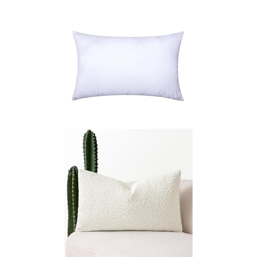 MIULEE Throw Pillow Insert with Decorative Throw Pillow Cover