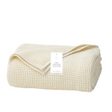 BOLL & BRANCH Waffle Bed Blanket, King/Cal King, Cream