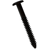 Ekena Millwork 3" Vinyl Shutter-Lok's Black (12/Bag) Bundle with Shutter Screws Black (12/Piece)