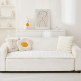 Awjcsv Couch Cover for Dogs Washable, Fuzzy Pet Couch Covers for 3 Cushion Sofa Pet Friendly, Non Slip Sofa Cover (White, 27.6" X 70.9"/70 X 180cm)
