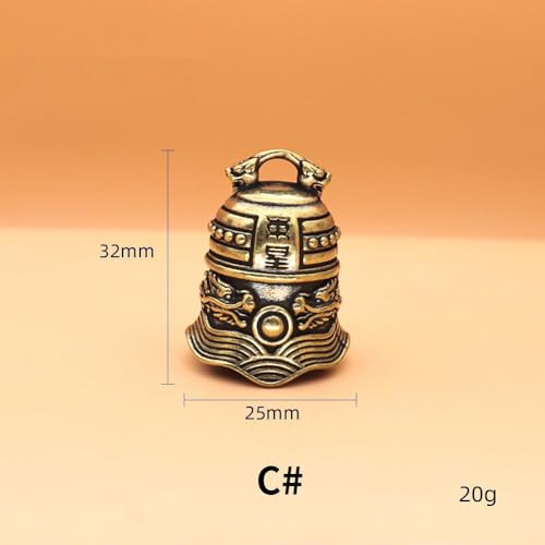 5pcs/Set Mini Antique Bell China's Mini Brass Copper Sculpture Pray Buddha Fengshui Bell Invitation Buddhism Chinese Bells Home Decor