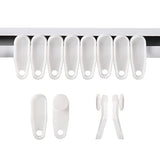 White Traverse Rod Slides Curtain Track Glider Hooks for Curtains(50 Pack)…