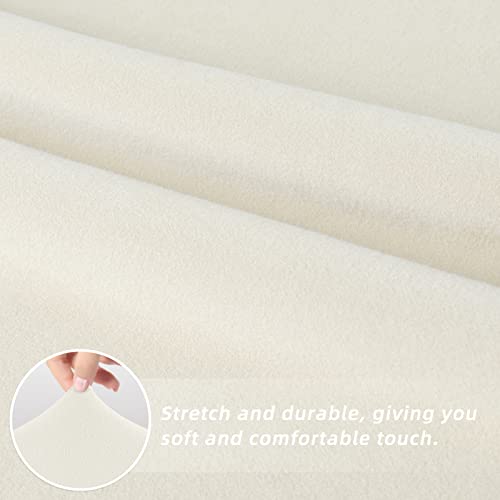 Easy-Going Dining Chair Covers Stretch Dining Room Chair Covers Set of 4, Parsons Chair Slipcovers for Dining Room, Ceremony, Banquet, Ivory