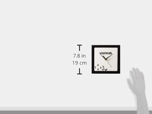 Enesco Our Name is Mud Whatever Scrambled Numbers Always Late Battery-Operated Wall Clock, 7.5 Inch