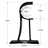 KOLAKO Curtain Rod Bracket, Heavy Duty Curtain Rod Holders Single Decorative Rod Hooks Hanger for 1 Inch Dia Rod, Black 4 Pack