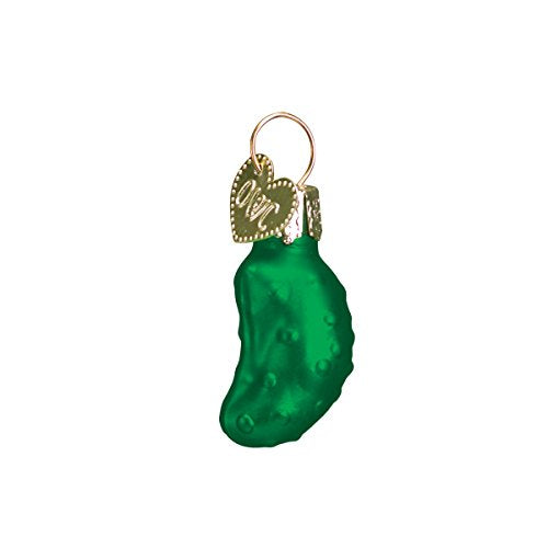 Old World Christmas Miniature Gurken Glass Blown Ornament for Christmas Tree, Handcrafted Holiday Decoration, Mini Collection