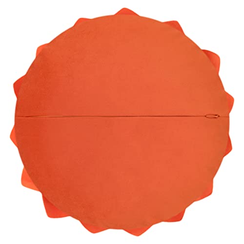 OiseauVoler Decorative Throw Pillow with Insert 12 Inch Orange