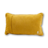 FURBISH Needlepoint Decorative Throw Pillow - Small Embroidered Accent Pillow for Bed, Chair, Couch, Sofa, Eclectic Home Decor, 9" x 15" - Champagne Problems