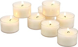 Stonebriar Bulk 192 Pack Unscented Smokeless Long Burning Clear Cup Tea Light Candles with 8 Hour Extended Burn Time