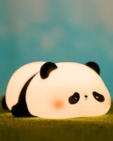 Cute Panda Night Light, LED Squishy Novelty Animal Night Lamp, Food Grade Silicone 3 Level Dimmable Nursery Nightlight for Desk Decor, Funny Gifts Stuff for Boys Girls Baby, White Elephant Gifts