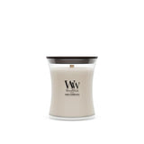 WoodWick Tonka & Almond Milk Scented Candle, Crackling Wick, 9.7oz