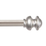 Kenney Kendall Standard Decorative Window Curtain Rod, KN71716, 28-48" (71cm-122cm), 5/8" (15.8mm) diameter, Brushed Nickel