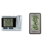 La Crosse Technology Atomic Projection Alarm Clock with Temperature | Wireless Digital Thermometer
