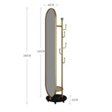 Full-Length Mirror Home Bedroom Full-Length Floor Mirror Dressing Mirror Hanging Hanger Combination Rotatable Fitting Mirror Full Length Floor Mirror (C)